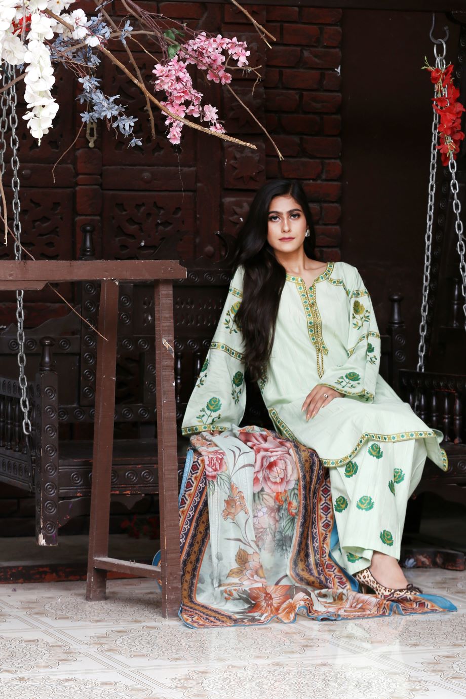 Best Selling - 3Pc Embroidered Dress