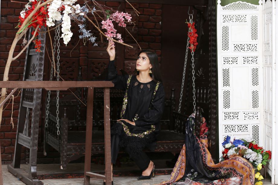 Best Selling - 3Pc Embroidered Dress