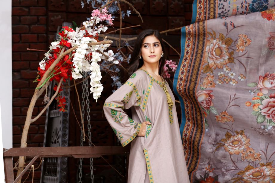 Best Selling - 3Pc Embroidered Dress