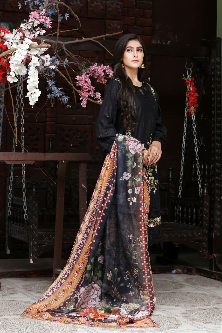 Best Selling - 3Pc Embroidered Dress